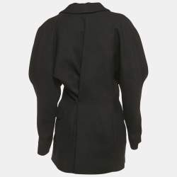Pre Owned Jacquemus Black Wool L'amour dún gitan Pleated Coat L
