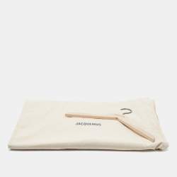 Pre Owned Jacquemus Black Wool Criss Cross Tie Detail Le Manteau Lacciu Coat L