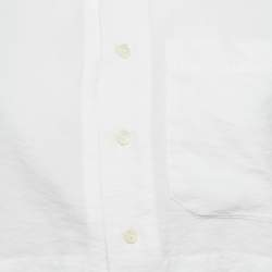 Pre Owned Jacquemus White Crepe Cut-Out Mini Dress M