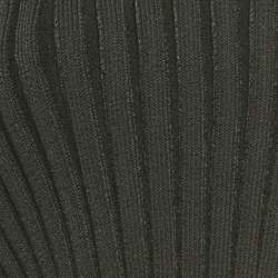Pre Owned Jacquemus Black Rib Knit Logo Detail Crop Cardigan L