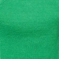 مملوكة مسبقًا توب جاكيموس بكتف واحد مضلع من الكتان الأخضر بمقاس صغير