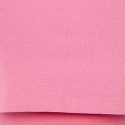 Pre Owned بلوزة كروب بطبقات من القطن باللون الوردي من جاكيموس بمقاس صغير