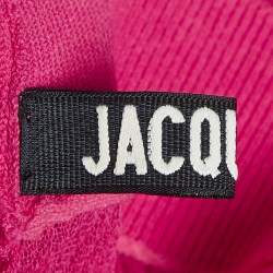 Pre Owned تنورة جاكيموس ماكسي مضلعة زهري مقاس متوسط