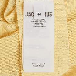 Pre Owned فستان ميني جاكيموس أصفر ذا فالنسول تريكو لا كرويز مقاس كبير