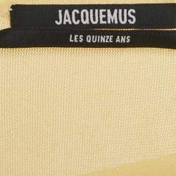 Pre Owned فستان ميني جاكيموس أصفر ذا فالنسول تريكو لا كرويز مقاس كبير