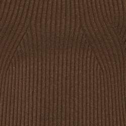 مملوكة مسبقًا Jacquemus Brown Jersey Knit Cut Out Detail La Robe Sierra Midi Dress S