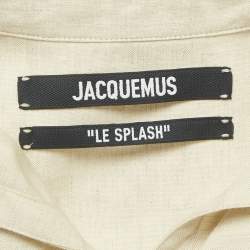 مملوكة مسبقًا Jacquemus Beige Cotton Blend Crop Top S