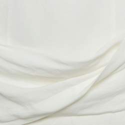 Pre Owned فستان ميني جاكيموس لامور كتاني أبيض بدون أكتاف مقاس صغير