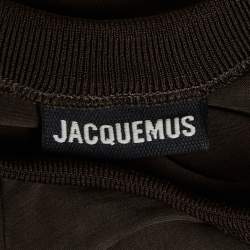 مملوكة مسبقًا Jacquemus Brown Jersey La Robe Espelho Court Mini Dress S