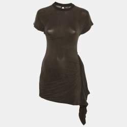 مملوكة مسبقًا Jacquemus Brown Jersey La Robe Espelho Court Mini Dress S