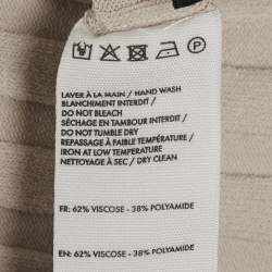 Pre Owned Jacquemus Beige Rib Knit Le Cardigan Bando S