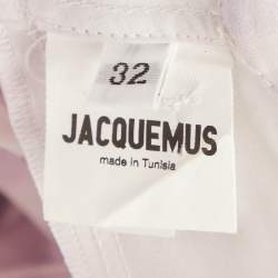Pre Owned Jacquemus Purple Checked Poplin La Chemise Cueillette Valensole Blouse XXS