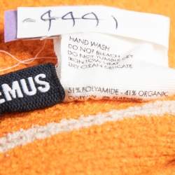 Pre Owned Jacquemus Orange Knit 2 Piece Skirt Set S