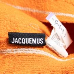 Pre Owned Jacquemus Orange Knit 2 Piece Skirt Set S