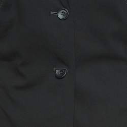 Jacquemus Black Wool Blend Cut-Out Detail Single Breasted Blazer L