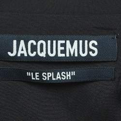 Jacquemus Black Wool Blend Cut-Out Detail Single Breasted Blazer L
