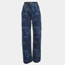 Jacquemus Blue Le De Nimes Bordado Denim Wide-Leg Jeans L Waist 32''