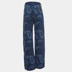 Jacquemus Blue Le De Nimes Bordado Denim Wide-Leg Jeans L Waist 32''
