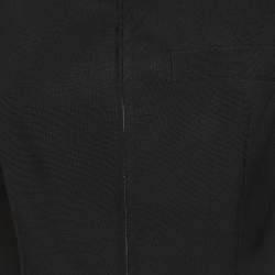 Jacquemus Black Linen Zip Front Biker Jacket S