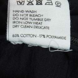 Jacquemus Black Cotton Asymmetric Crop Shirt S
