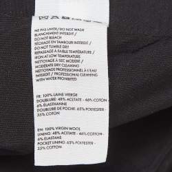 Jacquemus Black Gabardine La Veste Baska Off-Shoulder Blazer M