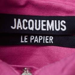 Jacquemus La Chemise Pink Silpa Cotton Blend Crop Shirt S