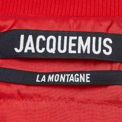 Jacquemus Red Synthetic Cropped Jacket M