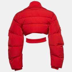 Jacquemus Red Synthetic Cropped Jacket M