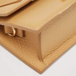 Jacquemus Beige Leather Le Chiquito Top Handle Bag