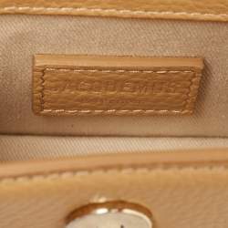 Jacquemus Beige Leather Le Chiquito Top Handle Bag