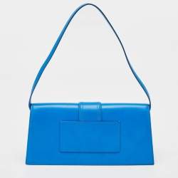 Pre Owned Jacquemus Blue Leather Le Bambino Long Shoulder Bag