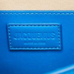 Pre Owned Jacquemus Blue Leather Le Bambino Long Shoulder Bag