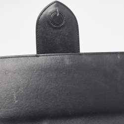 Pre Owned Jacquemus Black Leather Le Bambinou Top Handle Bag