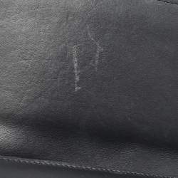 Pre Owned Jacquemus Black Leather Le Bambinou Top Handle Bag