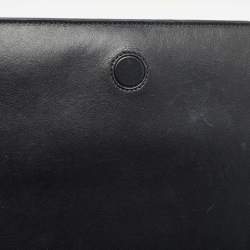 Pre Owned Jacquemus Black Leather Le Bambinou Top Handle Bag