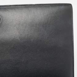 Pre Owned Jacquemus Black Leather Le Bambinou Top Handle Bag