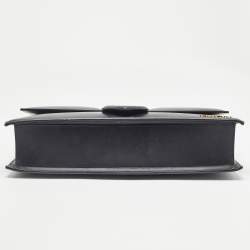 Pre Owned Jacquemus Black Leather Le Bambinou Top Handle Bag