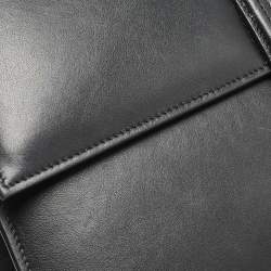 Pre Owned Jacquemus Black Leather Le Bambinou Top Handle Bag