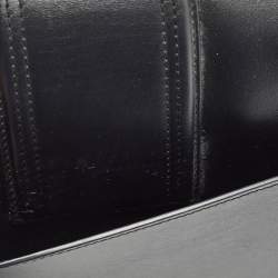 Pre Owned Jacquemus Black Leather Le Bambinou Top Handle Bag