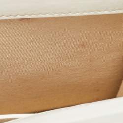Jacquemus White Leather Le Bambino Long Shoulder Bag