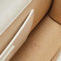 Jacquemus White Leather Le Bambino Long Shoulder Bag