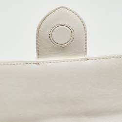 Jacquemus White Leather Le Bambino Long Shoulder Bag