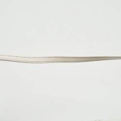 Jacquemus White Leather Le Bambino Long Shoulder Bag