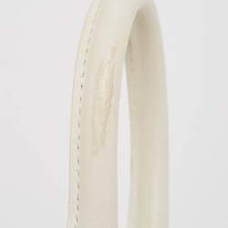 Pre Owned Jacquemus White Leather Mini Le Chiquito Top Handle Bag