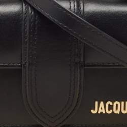 Jacquemus Black Leather Le Bambino Top Handle Bag