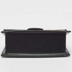 Jacquemus Black Leather Le Bambino Top Handle Bag