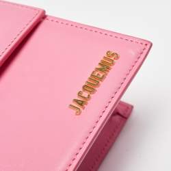 مملوكة مسبقًا Jacquemus Pink Leather Grand Le Chiquito Top Handle Bag