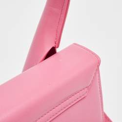 مملوكة مسبقًا Jacquemus Pink Leather Grand Le Chiquito Top Handle Bag