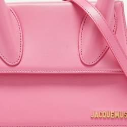مملوكة مسبقًا Jacquemus Pink Leather Grand Le Chiquito Top Handle Bag