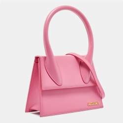 مملوكة مسبقًا Jacquemus Pink Leather Grand Le Chiquito Top Handle Bag